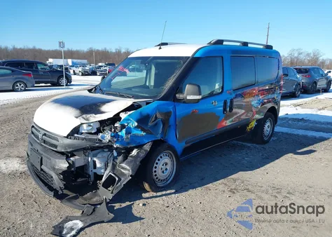 2017 Ram Promaster City Tradesman z USA, uszkodzony, nr VIN ZFBERFABXH6H21696